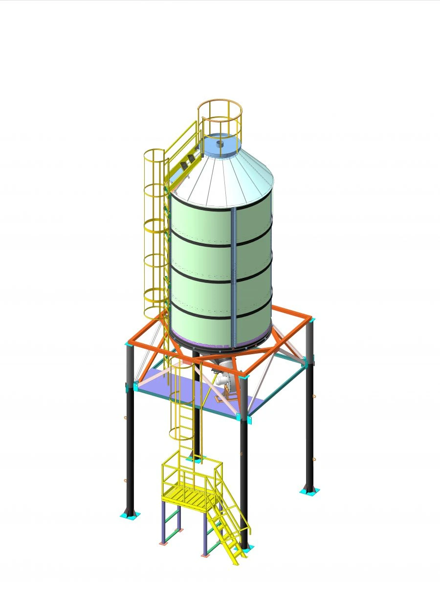Ventilated Bunker BВ-25 for Grain Storage
