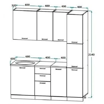 Kitchen Furniture Set - Laminated Particle Board Construction
