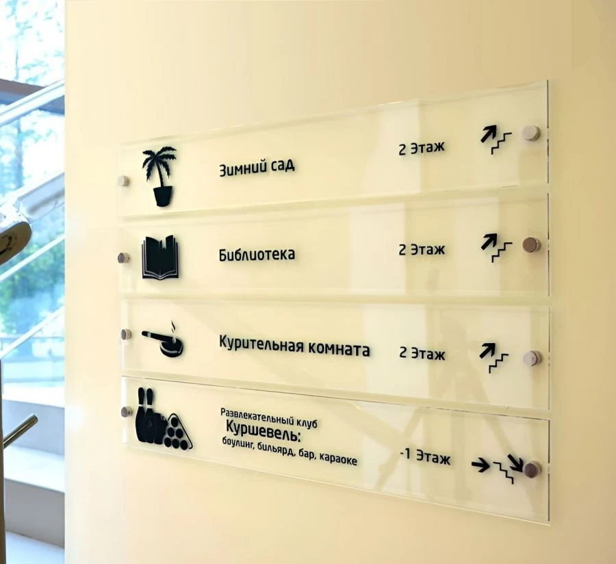 حامل معلومات أكريليكي بدون جيوب