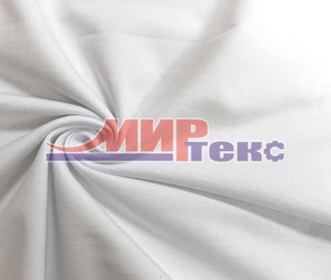 قماش محبوك من القطن المبيض 100%