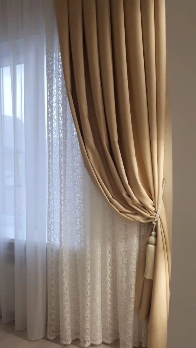 Decorative Curtains and Drapes with Valances - Knitted Textiles