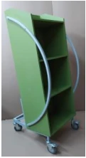 Inclined Book Trolley for Easy Access and Organization