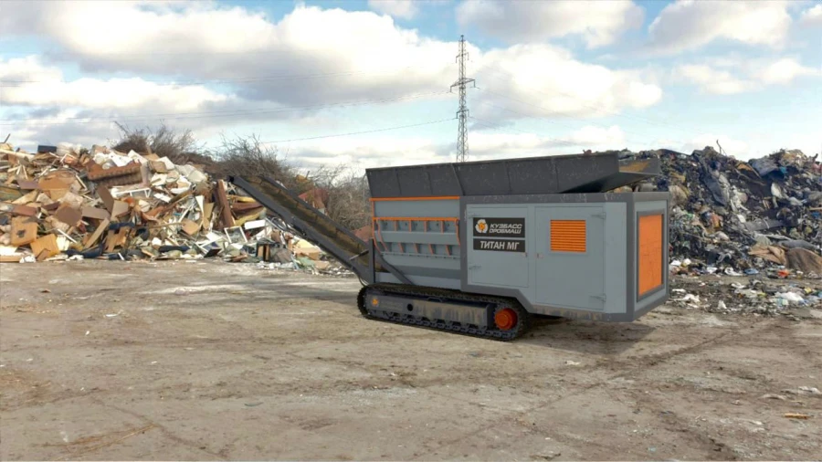 TITAN 750 MG Industrial Mobile Shredder for Versatile Material Processing