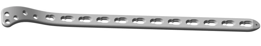 لوحة اللاتيرال للنتوء العظمي السفلية، اليمنى/اليسرى (4-12 ثقب، 127-287 مم)