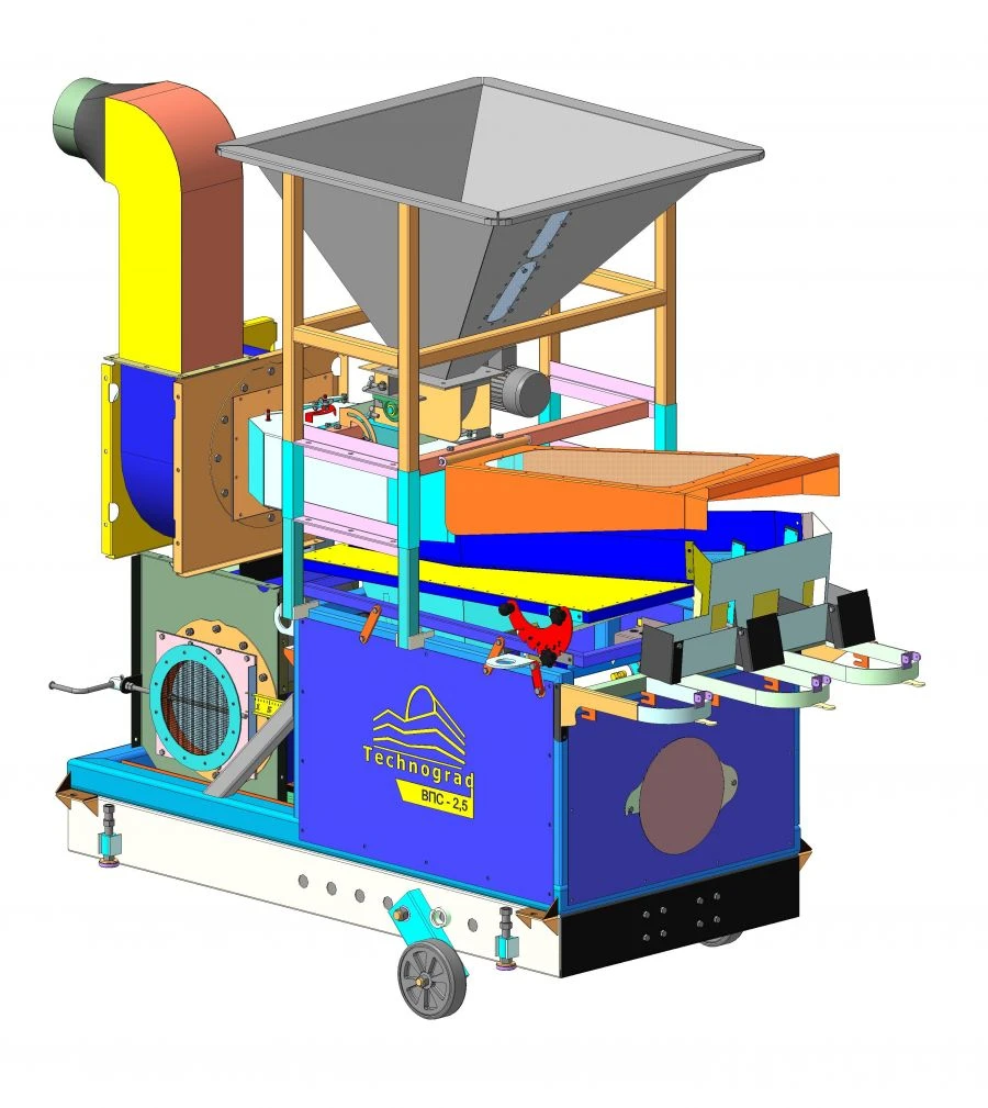 Vibratory Pneumatic Sorting Table VPS-2.5