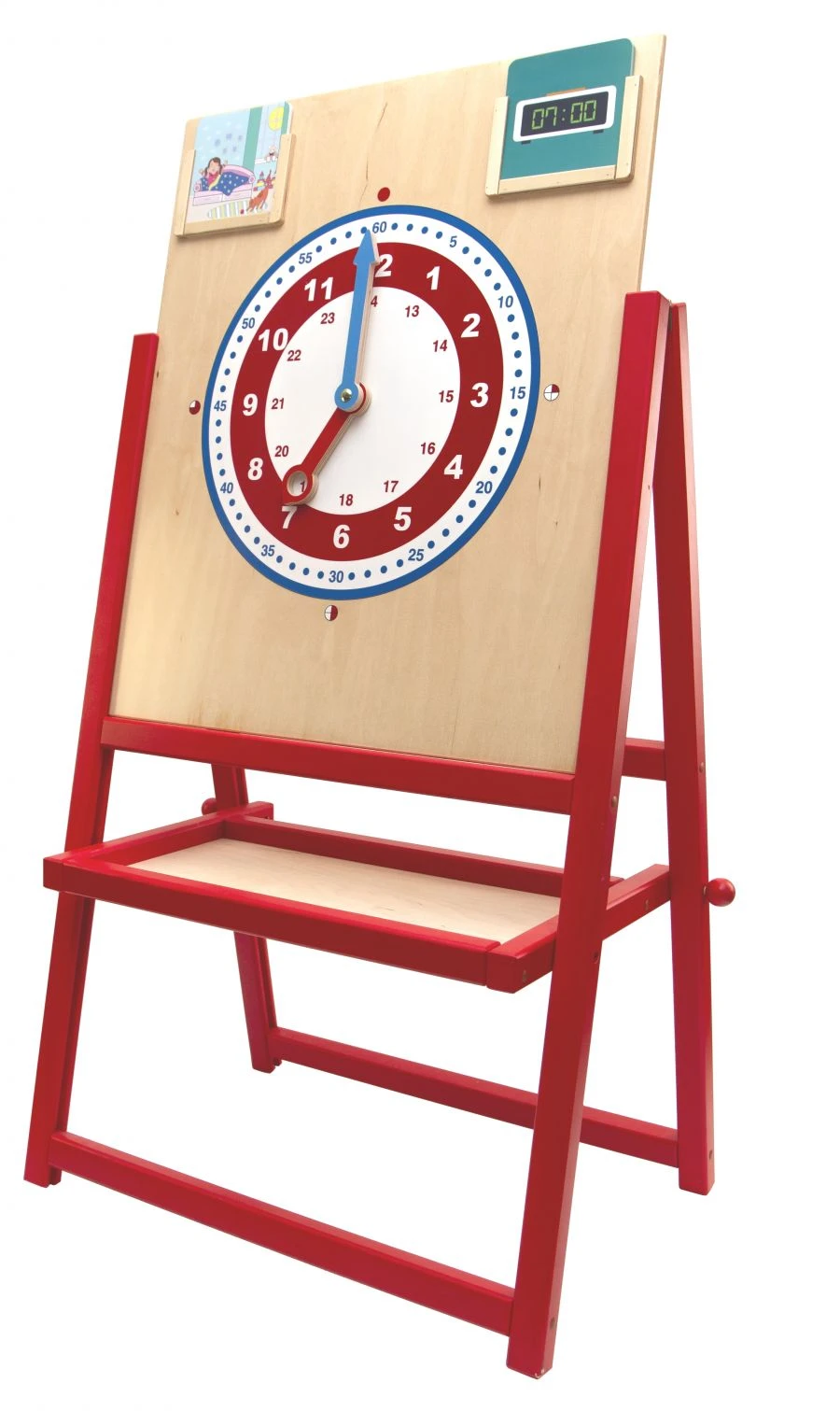 لوحة الساعة التعليمية مع جيوب للبطاقات