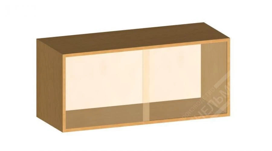 Glazed Overhead Storage Unit with Sliding Glass Doors