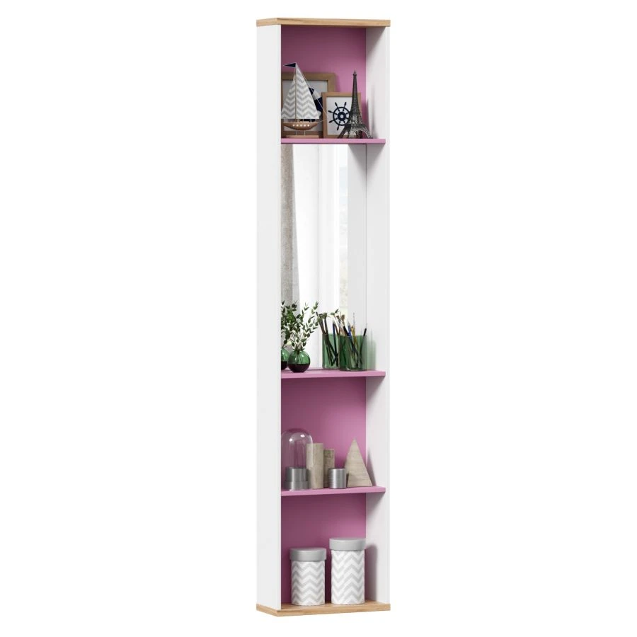Urban LD.528080.000 Shelf with Mirror (White/Pink)