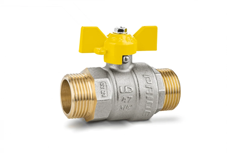 صمام الكرة النحاسي LD Pride 47.20.N-N.B.GAS للتحكم في السوائل