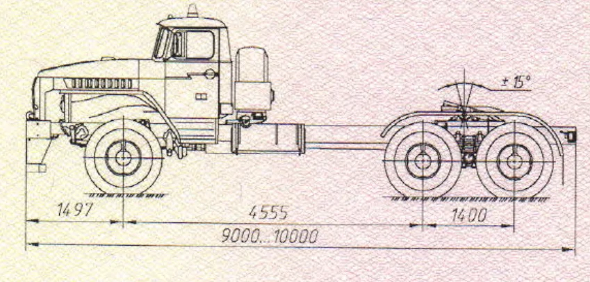 Special Tractor Truck on Ural 4320 Chassis for Semi-Trailers GIRD