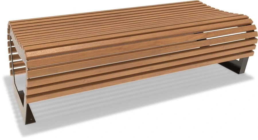 Wide Backless Bench "Crown" A1020