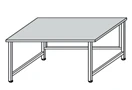 Metal Laboratory Table on Metal Frame SL-2(m)