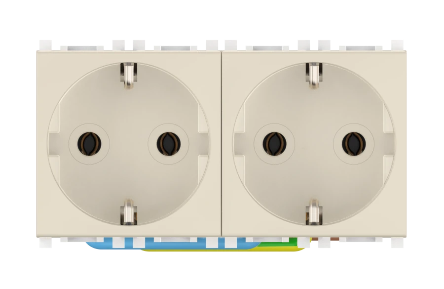 CADUCEUS ALING Experience Double Socket with Grounding 2x16A 250V