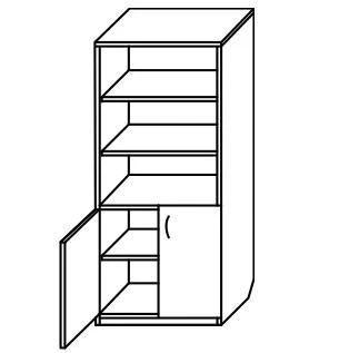 Wooden Office Cabinet Model SH 01