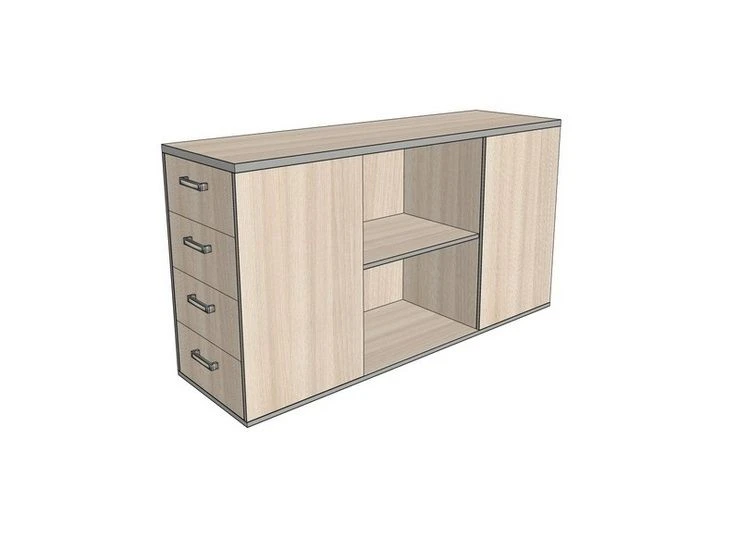 Multi-functional Drawer Cabinet without Lock, 1408*430*750 mm ASTO-3