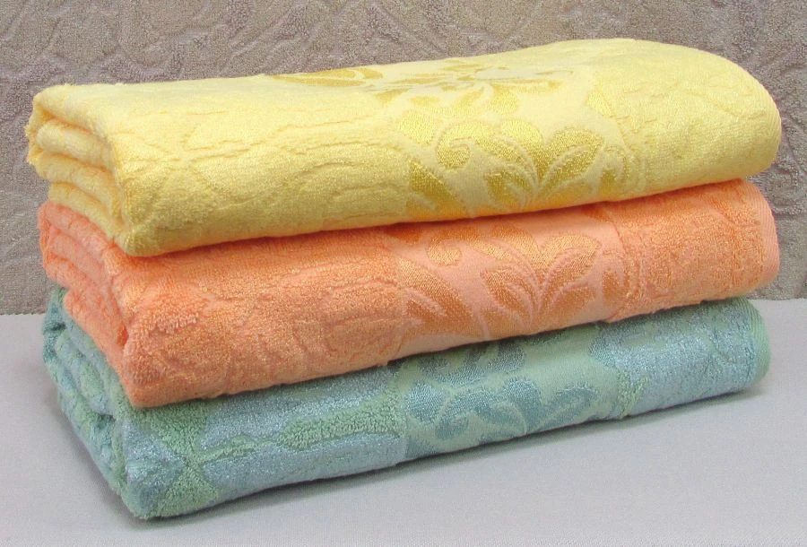Smooth Dyed Terry Towels - Cotton 70% + Bamboo 30%