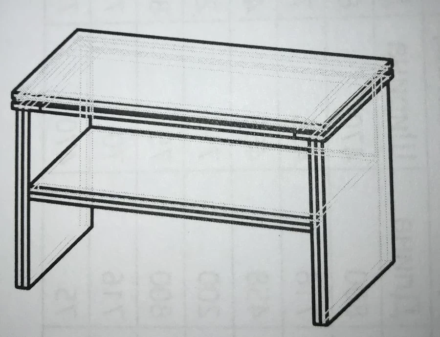 Wooden Coffee Table with Laminated Particleboard