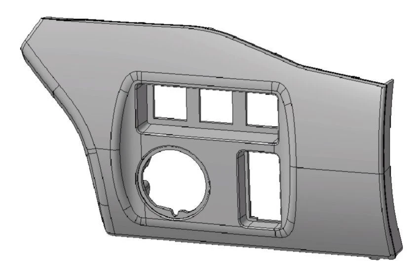 Decorative Left Cover for Vehicles M1 and N1 - 9680907377