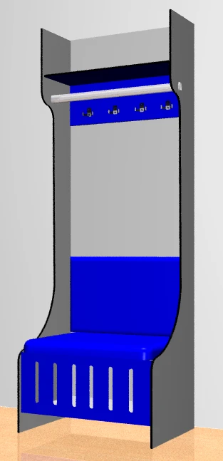 Plastic Locker for Athletes - Model SHK.Sp