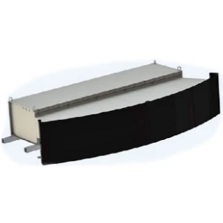 Electric Air Curtain with Water Heat Exchanger KAC-AD3525W Curved