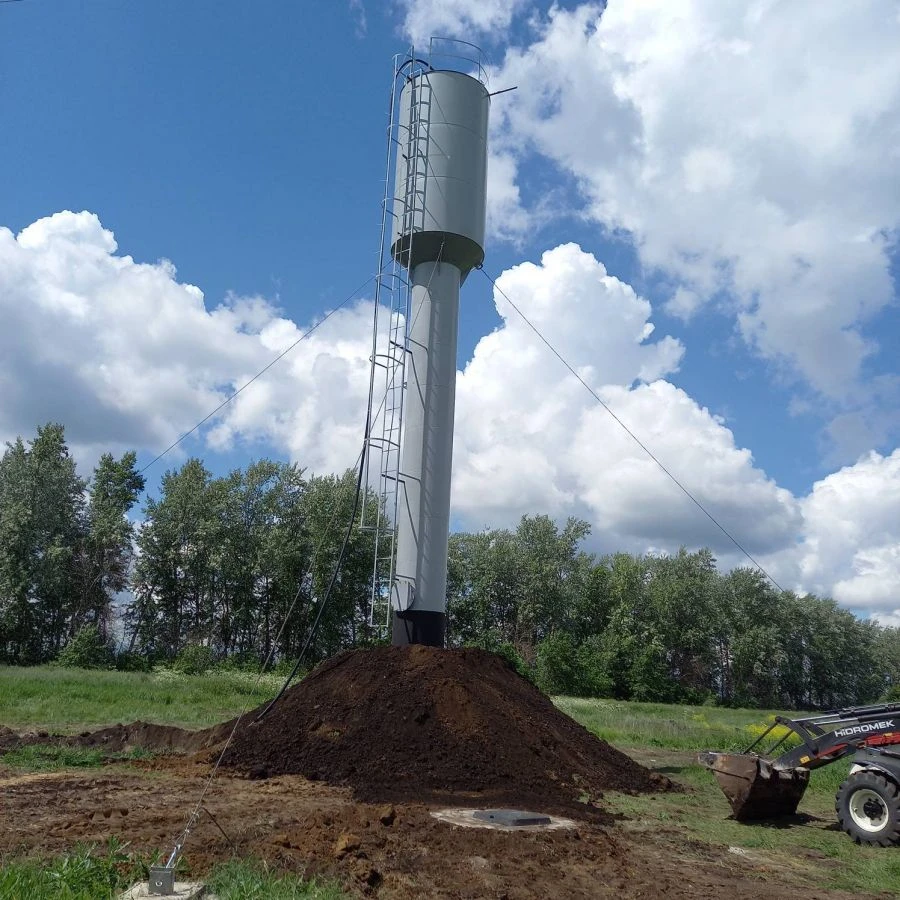 Water Tower for Water Supply Pressure Regulation
