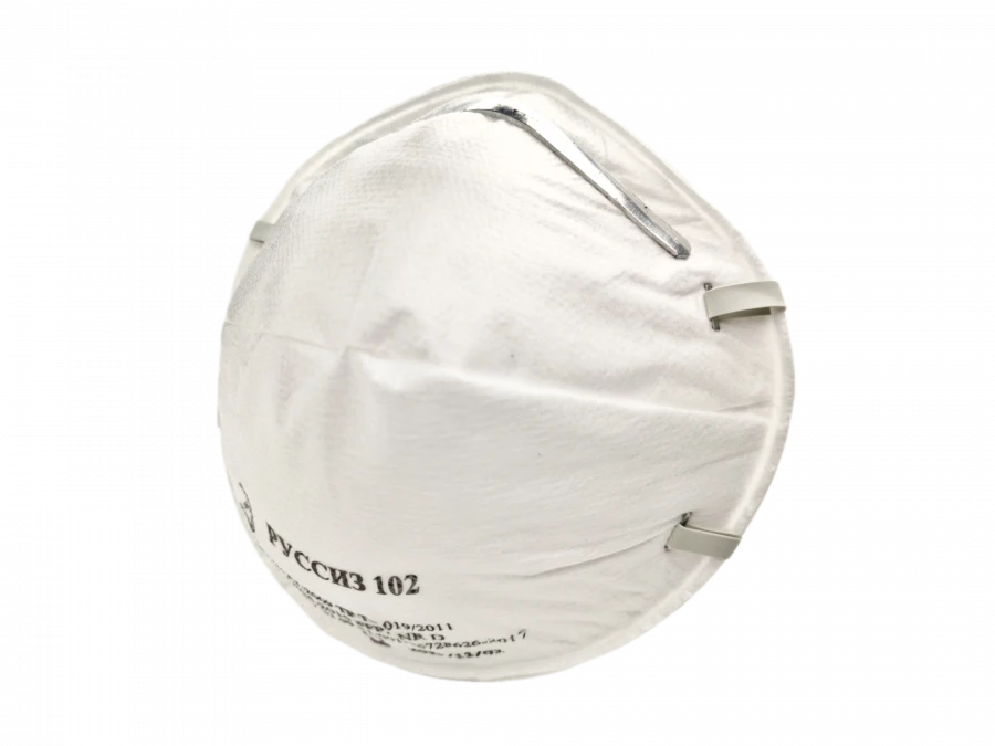 جهاز التنفس РУССИЗ 102 (FFP2 NR D) للحماية من الهباء الجوي