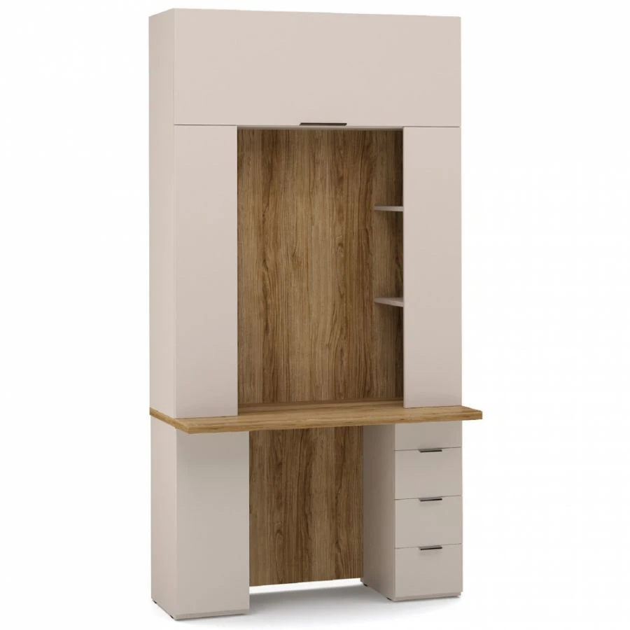 SOHO EEC-02.DS Executive Writing Desk with HC2 Section (Beige)