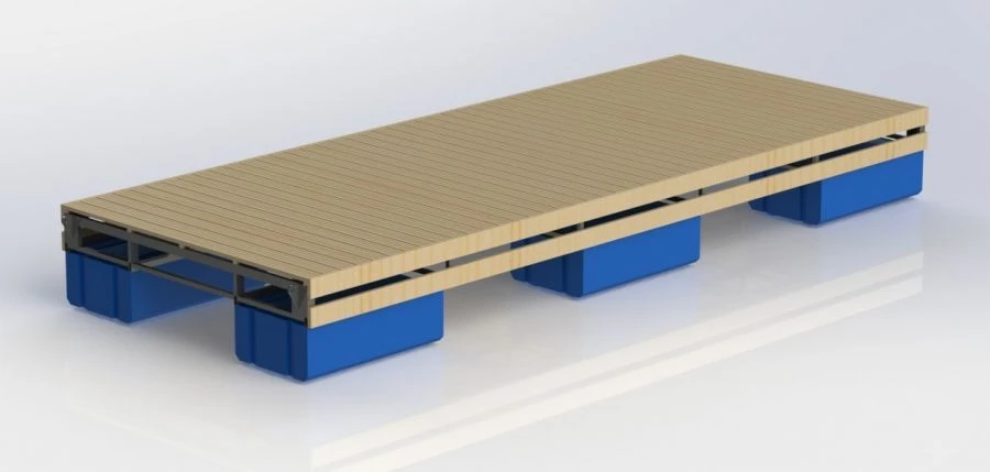 قسم الرصيف العائم "لادوجا" بإطار فولاذي وسعة تحميل عالية