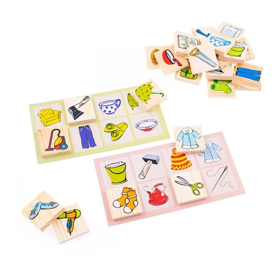 Educational Lotto Game "Objects" with 48 Pieces - Model 6-2222-3