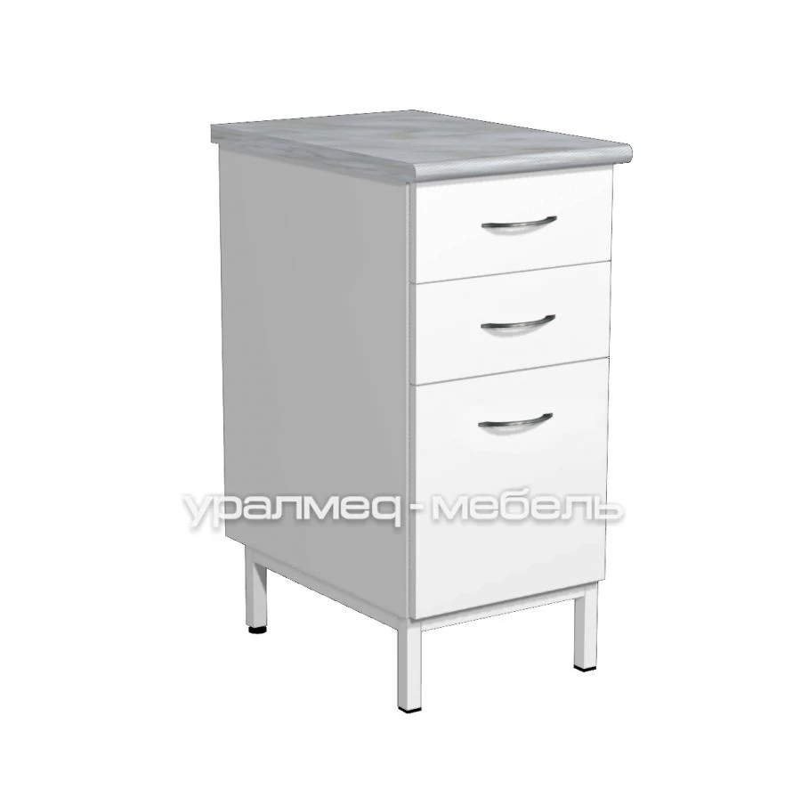 Narrow stationary storage cabinet for materials TS-3