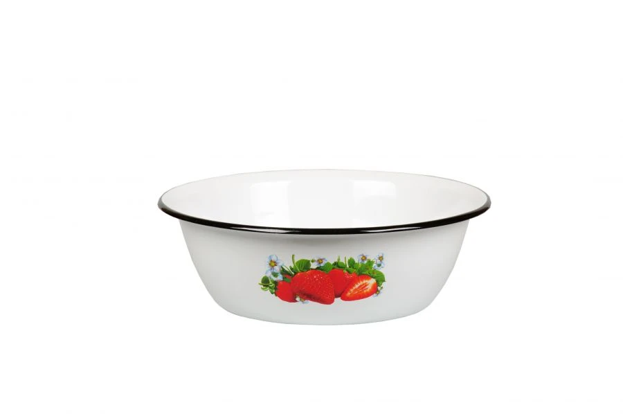 Enamelled Steel Bowl for Cold Dishes, 3.5L