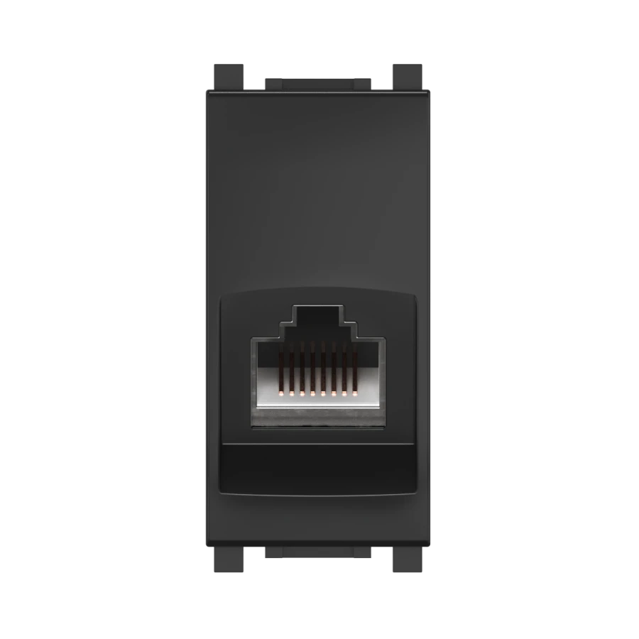 CADUCEUS ALING Experience Computer Socket Keystone RJ45 8P8C CAT.6A FTP, 1M, Black