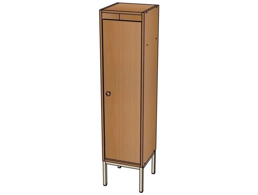 Metal Frame One-Section Wardrobe for Clothing Storage - ШД02