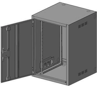 Enhanced Wall-Mounted Distribution Cabinet 15U - SHRN 703-TTK
