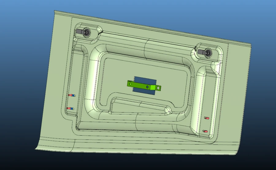 فتحة زجاجية مصنوعة من الألياف البوليستر للسيارات 6299-401-5402510/LG