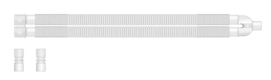 Disposable Non-Sterile Medical Breathing Circuit for Adults - Complete Set