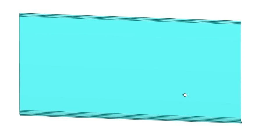 Medium Rear Panel Made of Polyester Fiberglass 5299-401-5402503-15