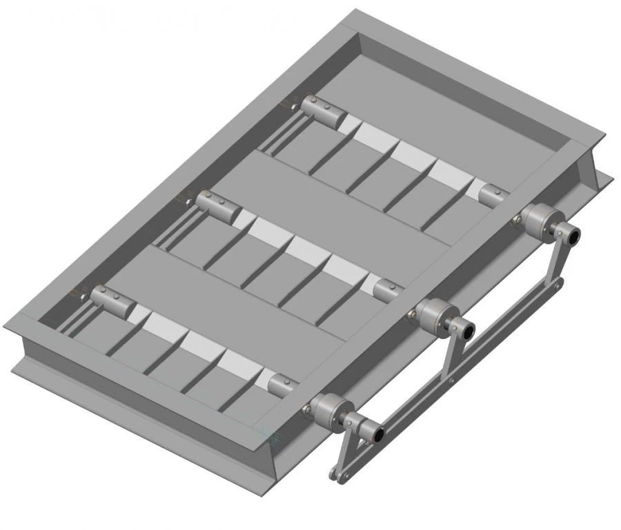 Dust-Gas-Air Duct Valve for Thermal Power Plants, Model PGVU 520*400