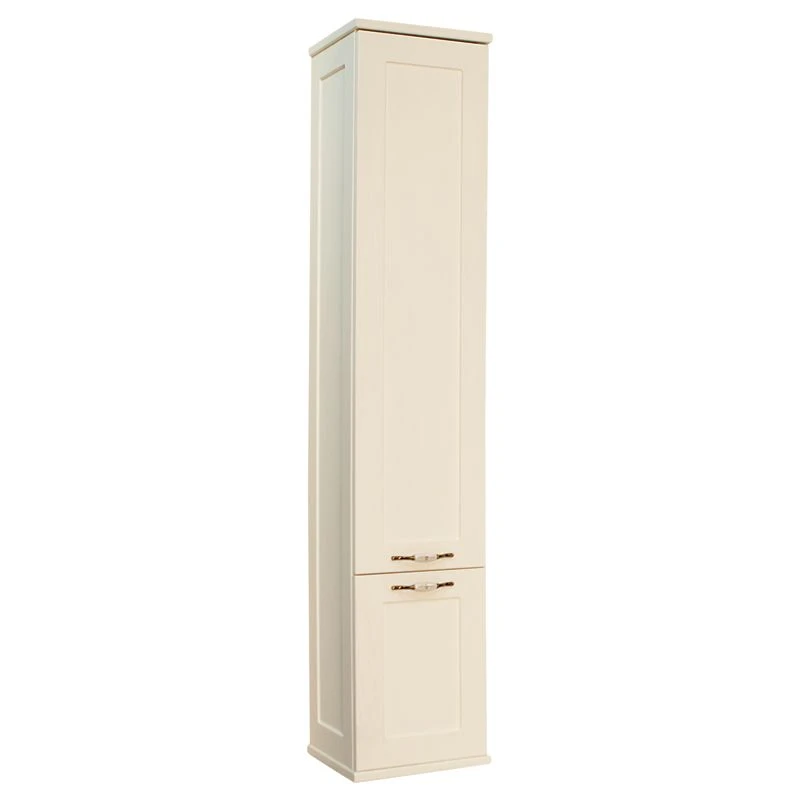 Aquaton Leon Wall-Mounted Column Cabinet Beige Oak 1A186503LBPR01