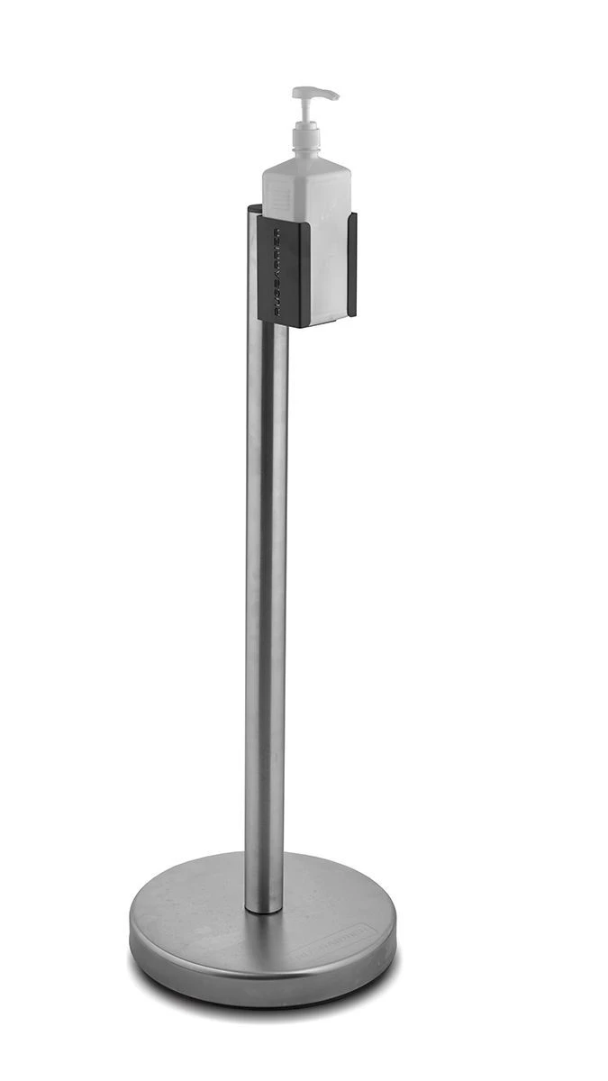 حاملة مطهر اليدين المتنقلة مع حامل زجاجة يورو