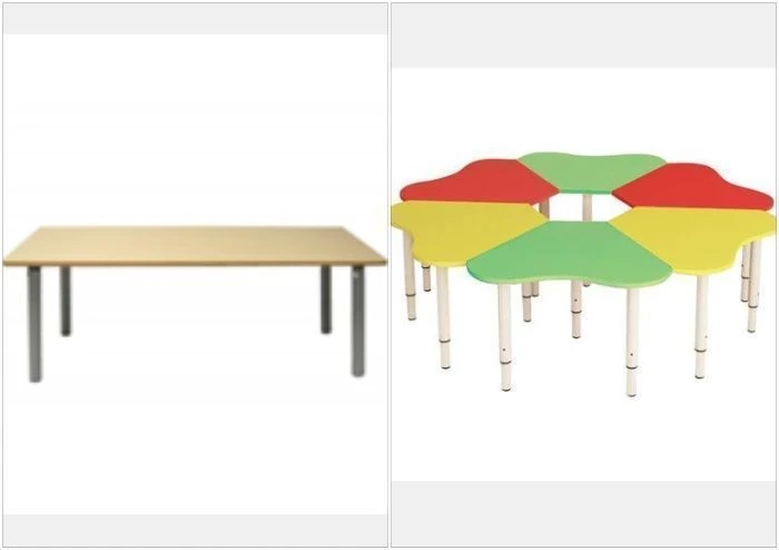 طاولة أطفال بإطار معدني