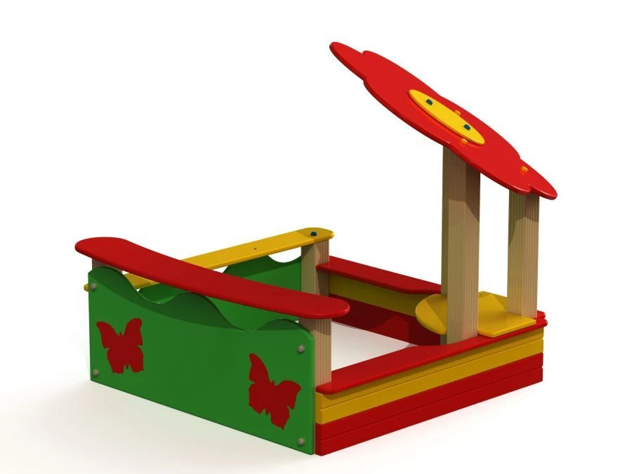 Sandbox MF 3.03 with Wooden Structure and Canopy