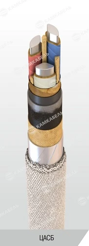 كابل طاقة مع موصلات من الألمنيوم وعزل ورقي، 6/10 ك ف