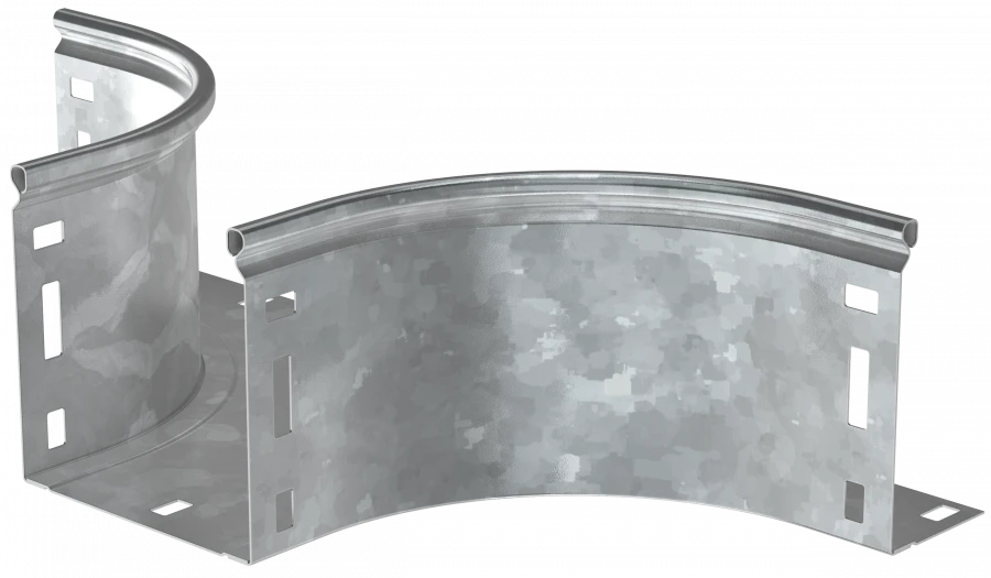 Smooth T-shaped Cable Tray Bend 80x600mm COT01-0-080-600-HDZ IEK