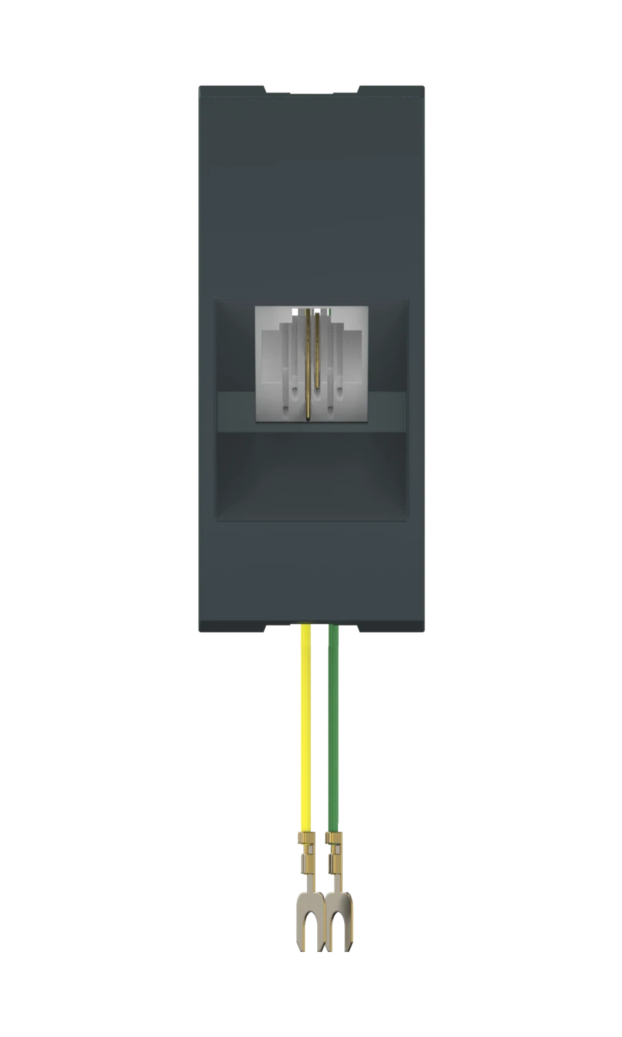 Caduceus Aling Mode RJ12 6P2C Hidden Installation Socket, 1m, Anthracite, Art. 661.A