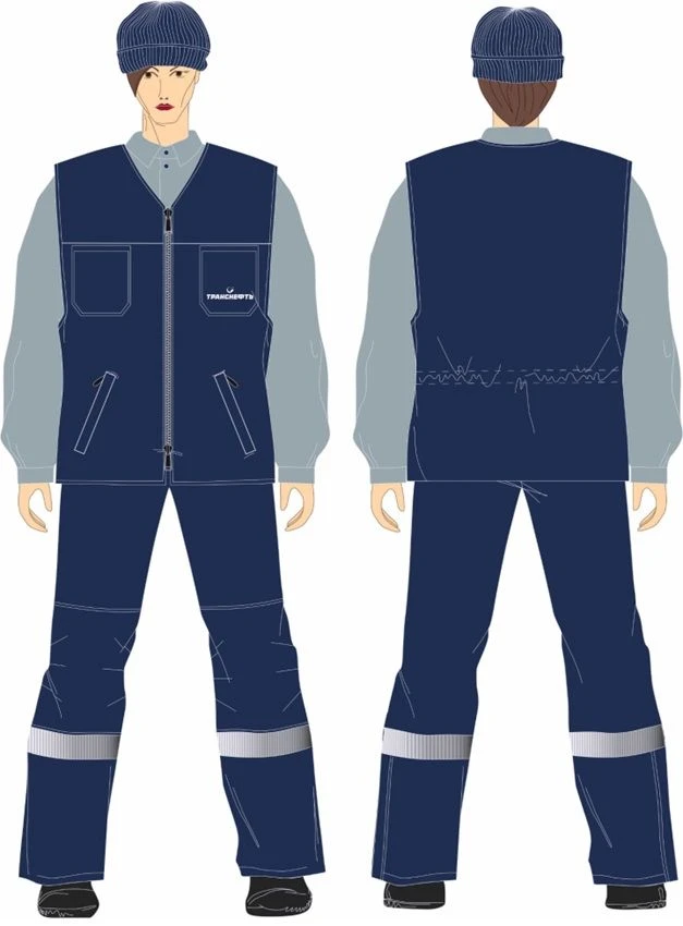 Women's Insulated Vests Type A and B for Transneft Workers