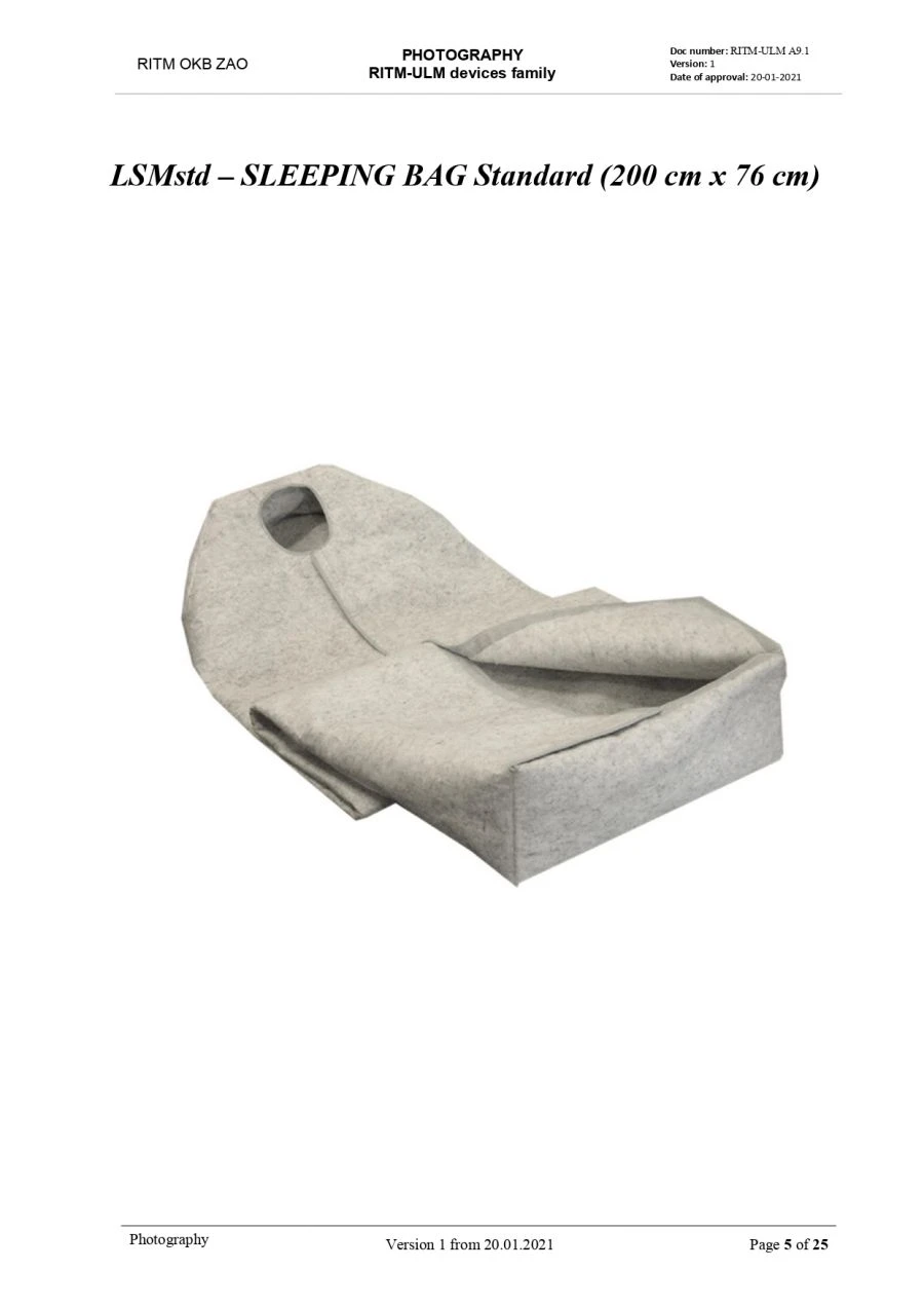 Multi-Layer Healing Device "RITM-ULM" Medical Sleeping Bag Standard