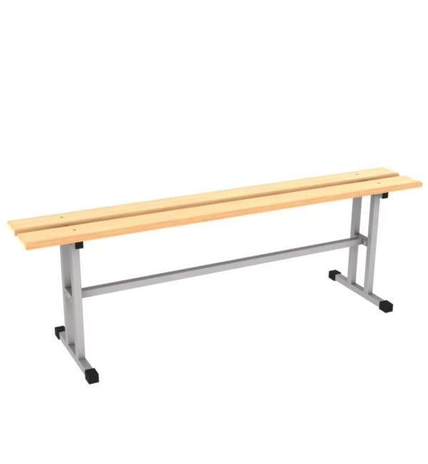Utility Bench with Metal Frame and Wood Seat (SKMD68)