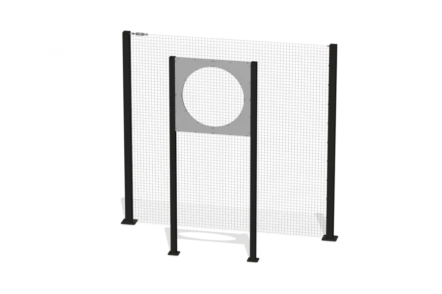 Round Target on Stands for Tennis Ball Throwing Test, 90 cm Hole