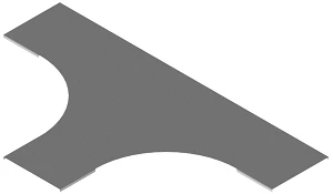 Radius Cover for T-Branch Self-Supporting Cable Tray KLI 000 T